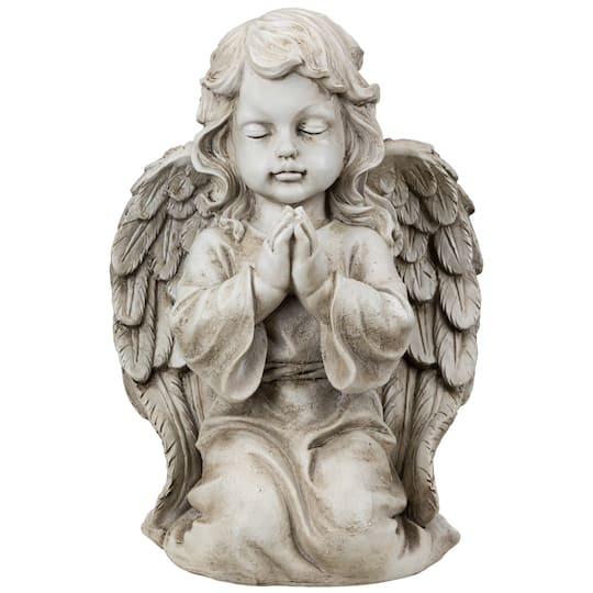 Kneeling Praying Cherub Statue - 14" - Beige By Northlight | 13" x 11" x 9" | Michaels®